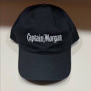Unisex Captain Morgan Black Baseball Cap with adjustable strap